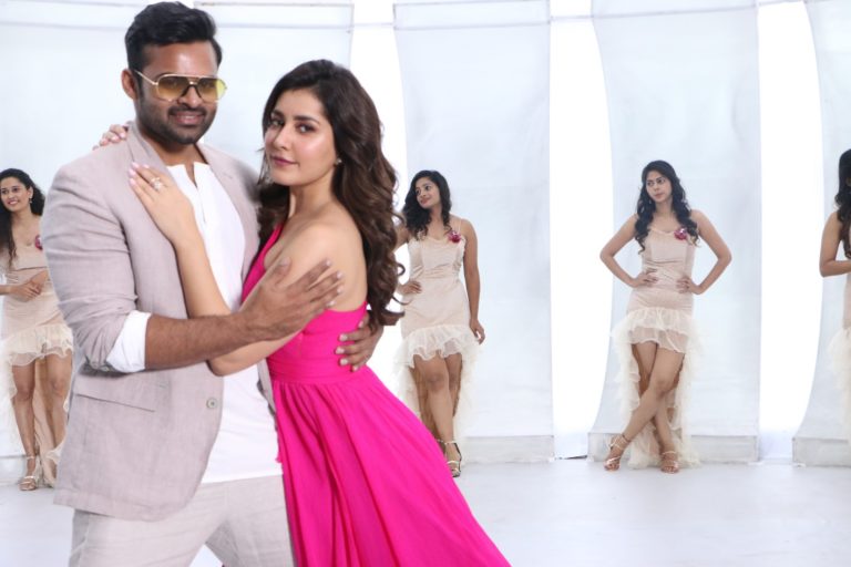 Raashi Khanna at Prati Roju Pandage Movie Song Coverage