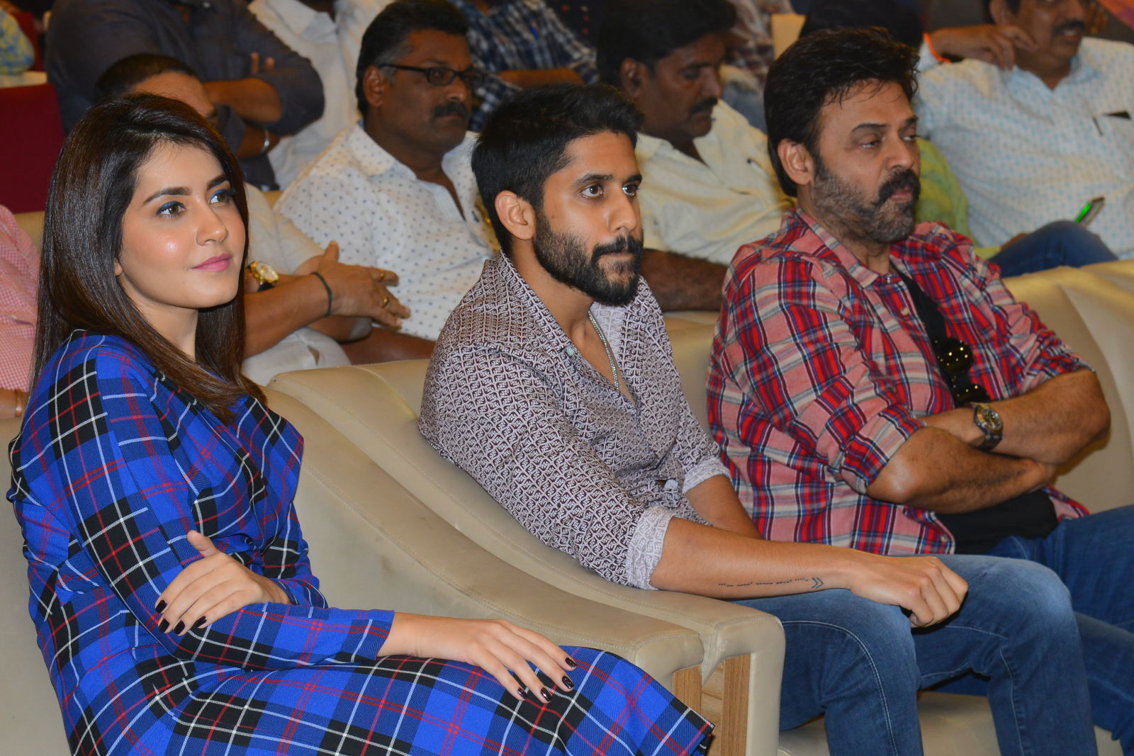 Raashi Khanna stills at Venky Mama Press Meet