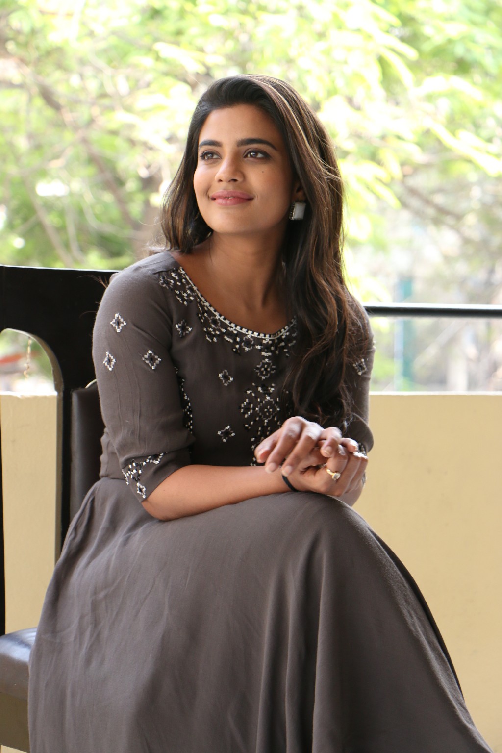 Aishwarya Rajesh stills at Vaanam Kottattum movie interview