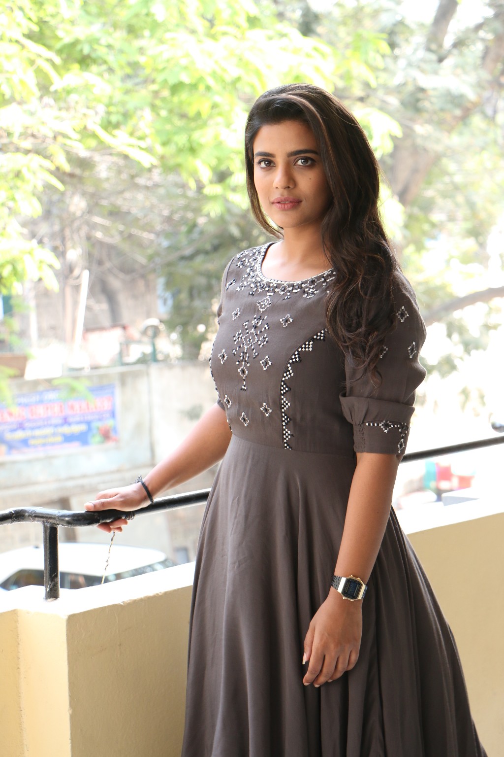 Aishwarya Rajesh stills at Vaanam Kottattum movie interview