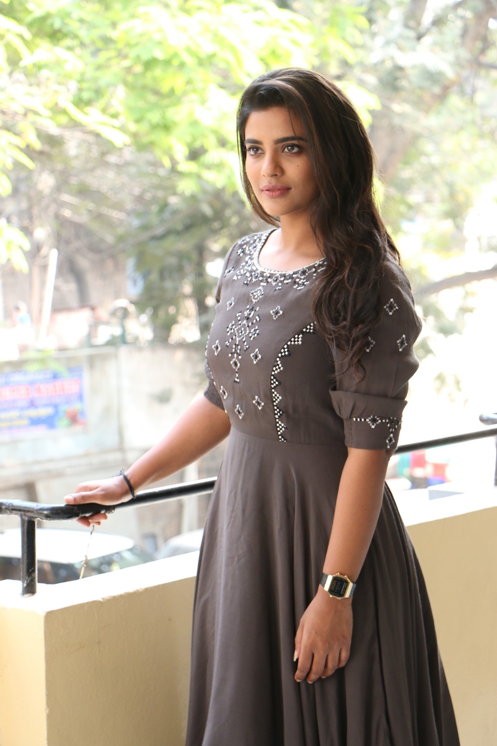 Aishwarya Rajesh stills at Vaanam Kottattum movie interview