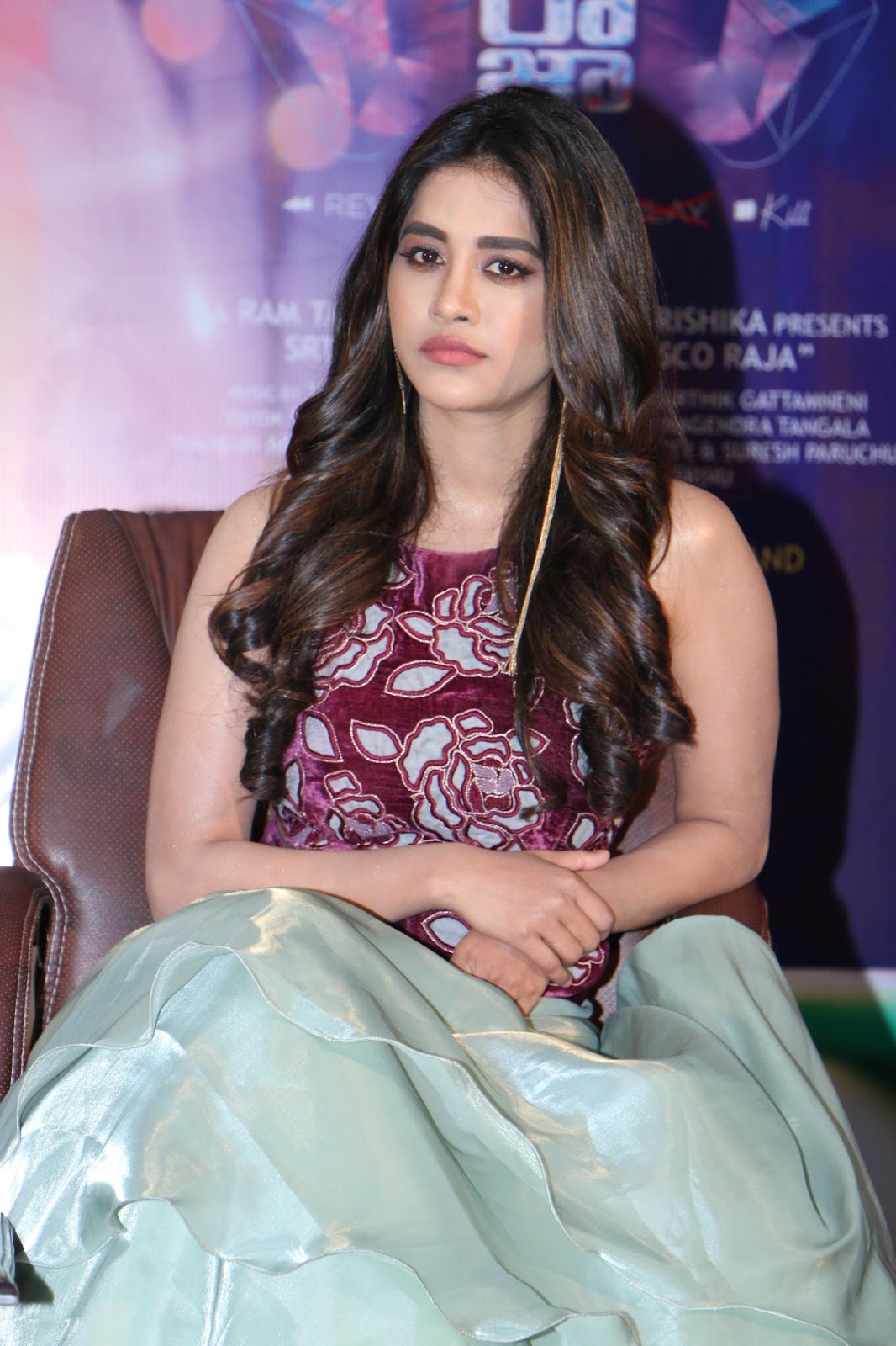 Nabha Natesh at Disco Raja movie press meet