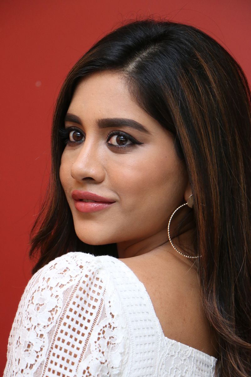 Nabha Natesh stills at Disco Raja movie Interview