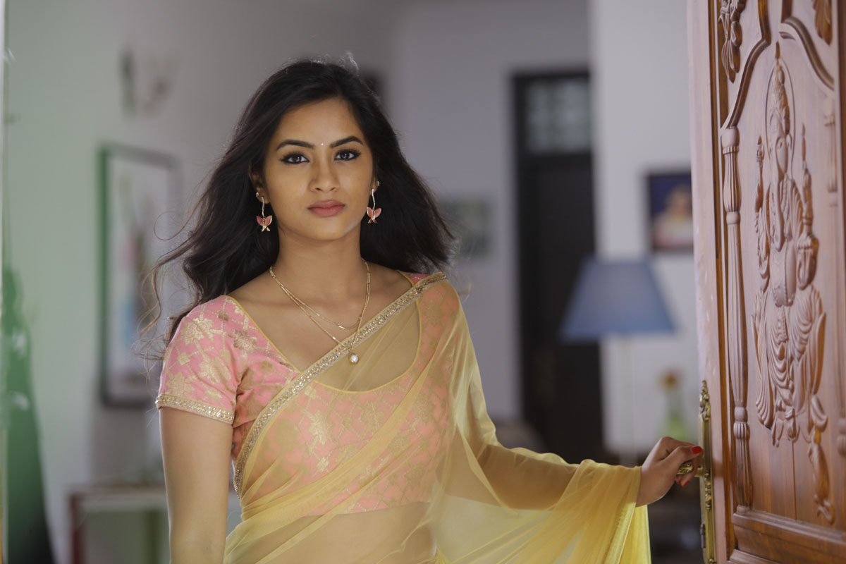 Neha Krishna saree pics from Valliddari Madhya movie