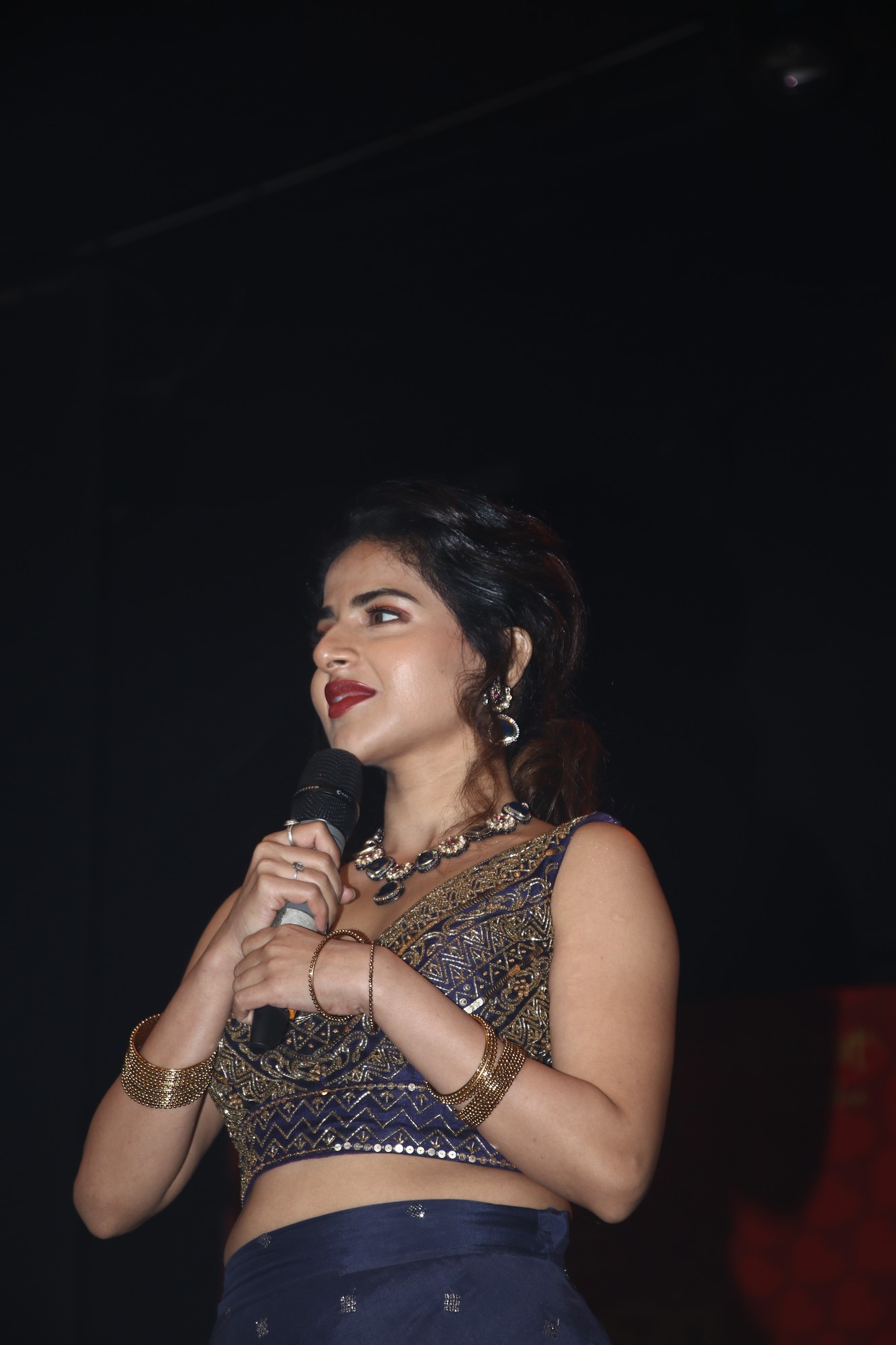 Iswarya Menon at Naan Sirithal movie audio launch