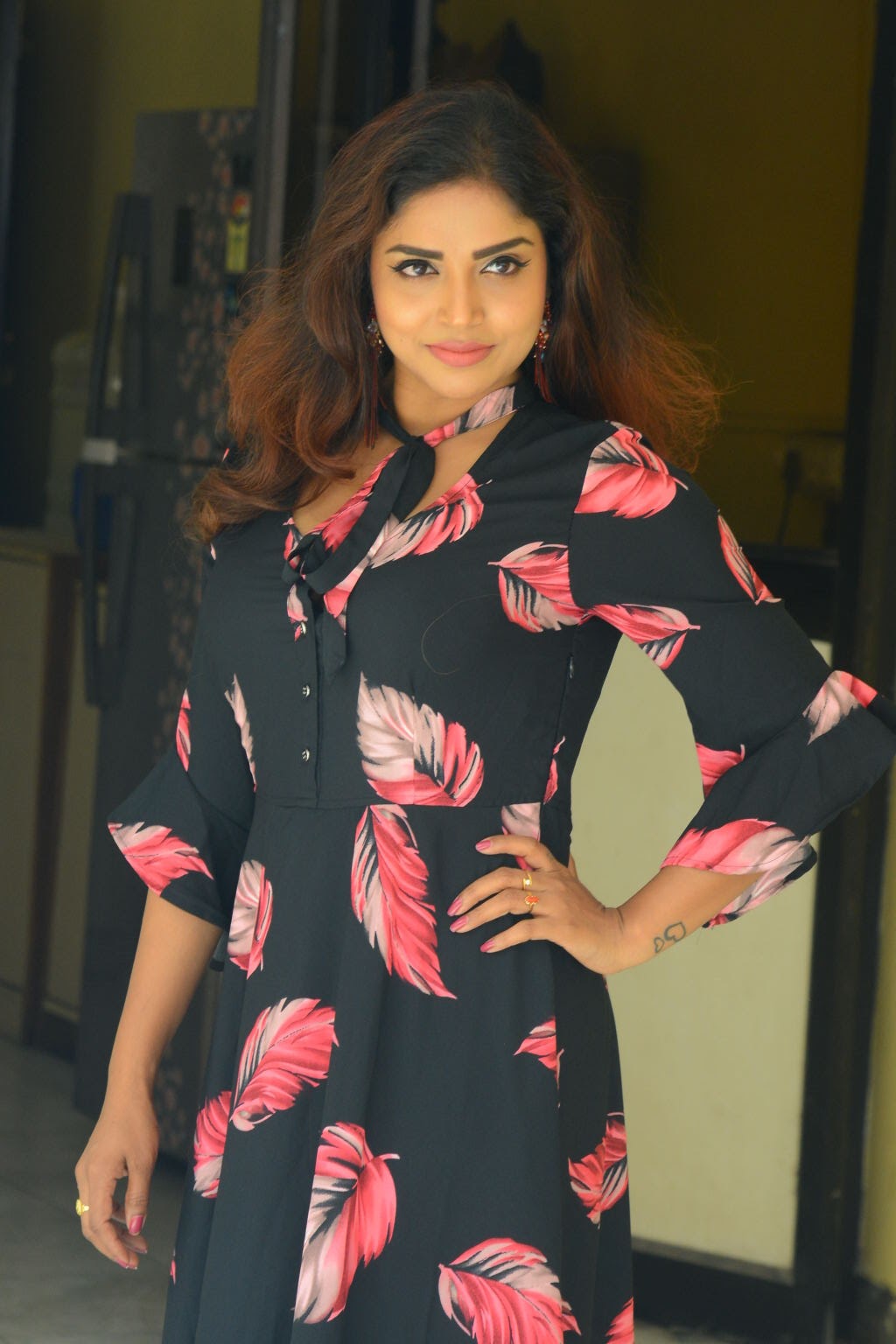 Karunya Chowdary at 3 Monkeys Movie Press Meet