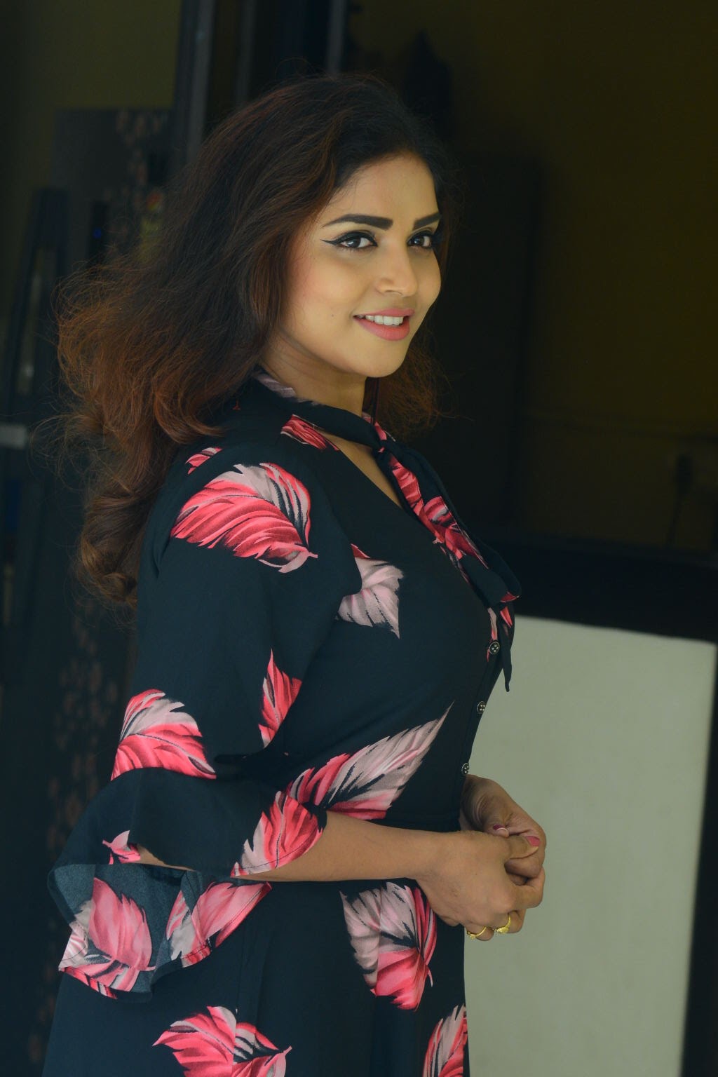 Karunya Chowdary at 3 Monkeys Movie Press Meet