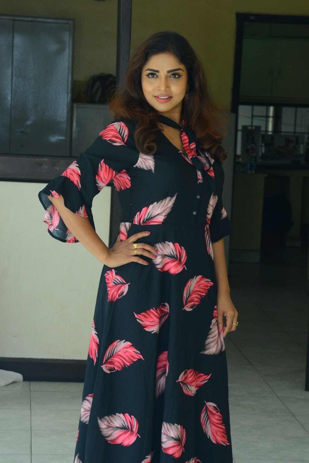 Karunya Chowdary at 3 Monkeys Movie Press Meet