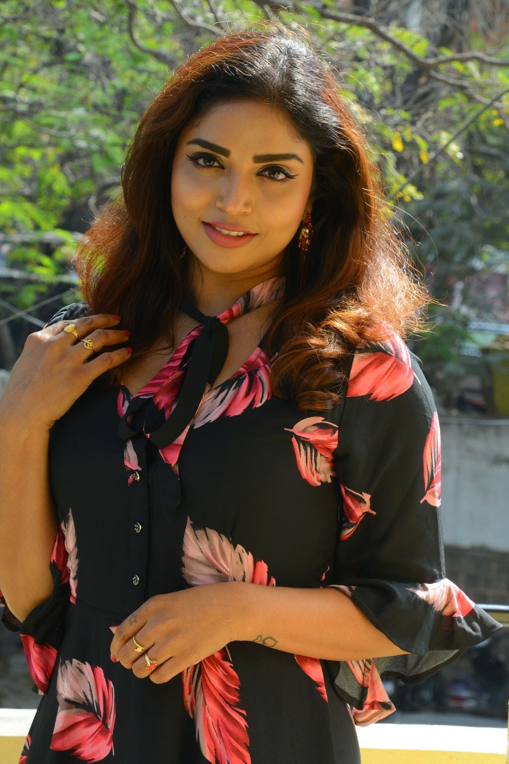 Karunya Chowdary at 3 Monkeys Movie Press Meet