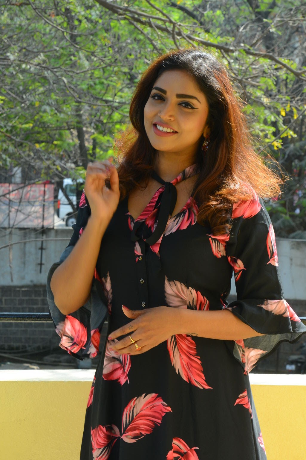 Karunya Chowdary at 3 Monkeys Movie Press Meet