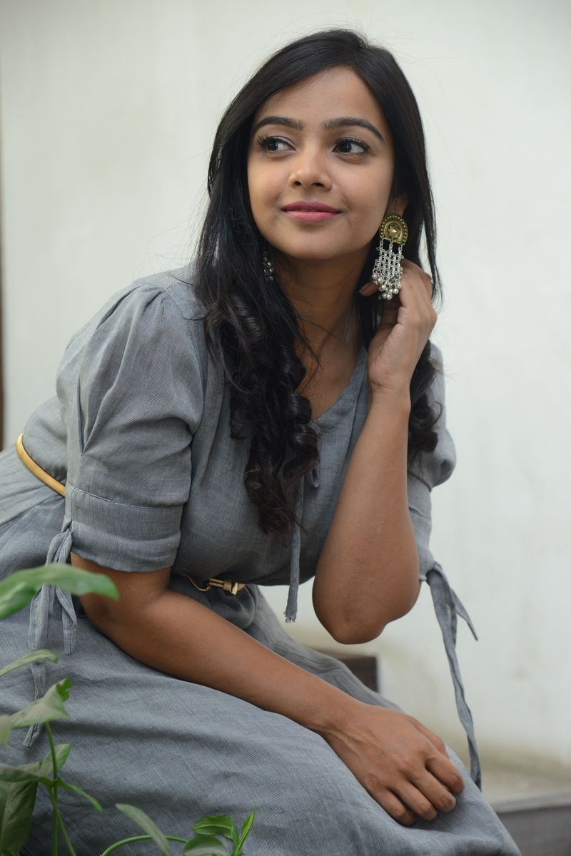 Nitya Shetty stills at O Pitta Katha movie press meet