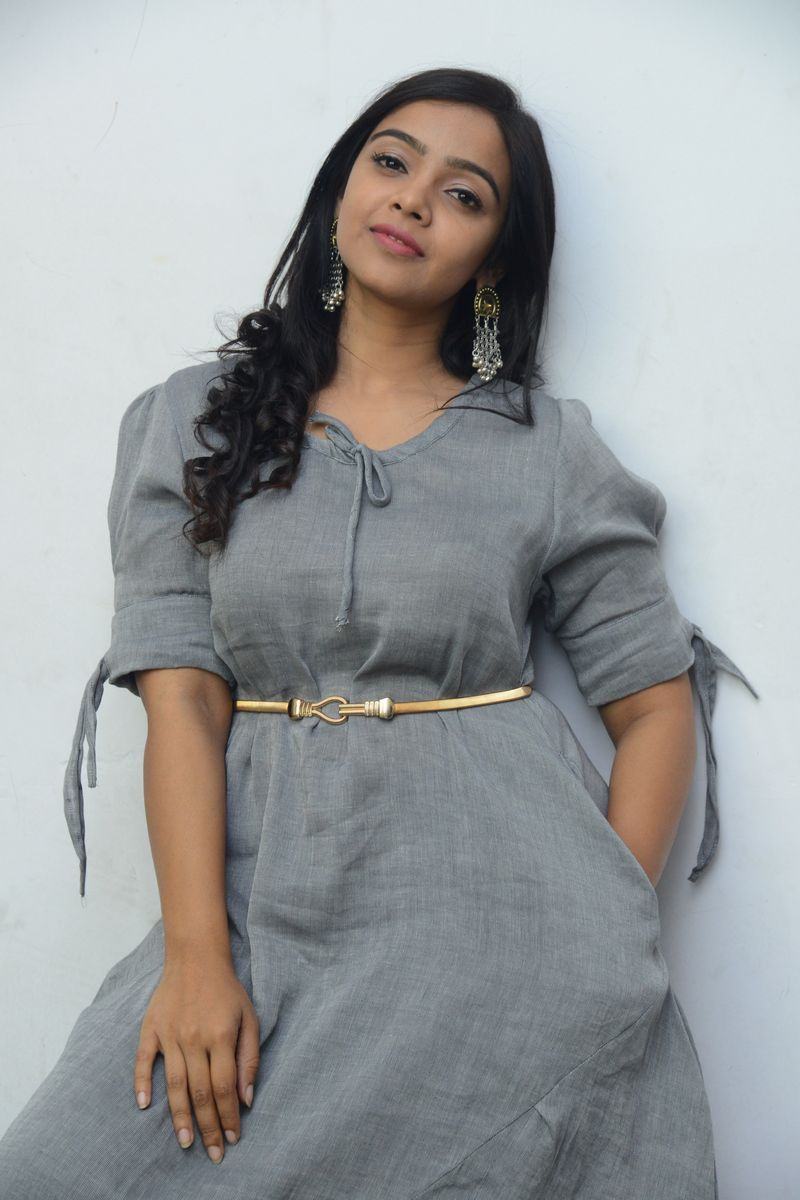 Nitya Shetty stills at O Pitta Katha movie press meet