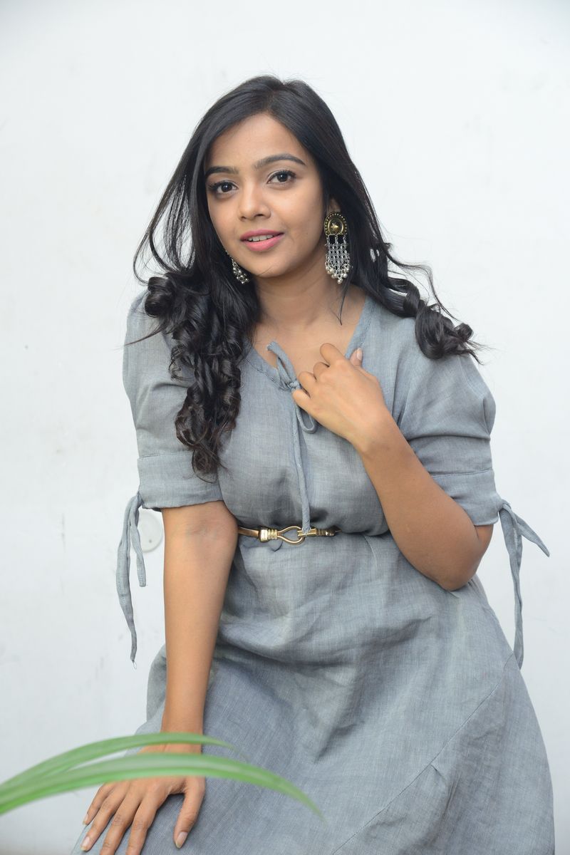 Nitya Shetty stills at O Pitta Katha movie press meet