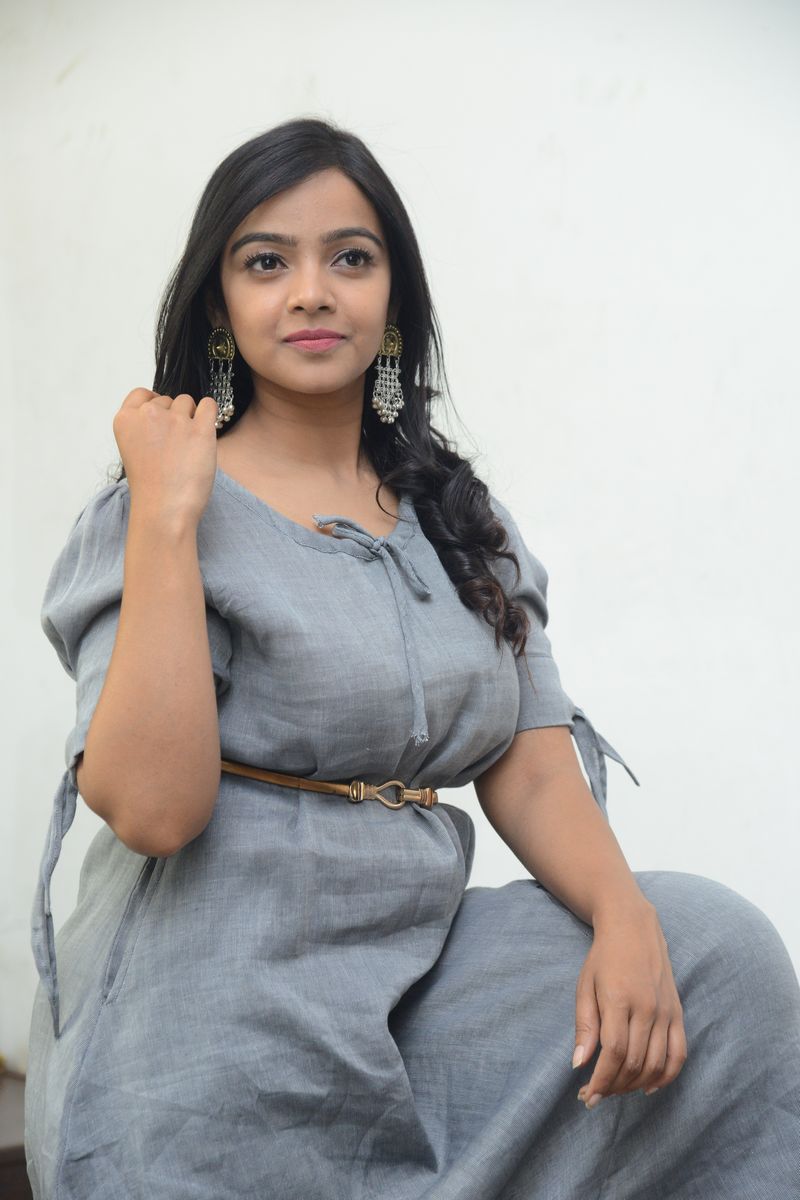 Nitya Shetty stills at O Pitta Katha movie press meet