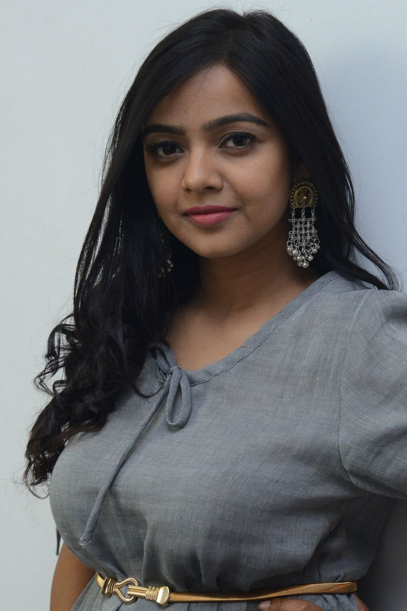 Nitya Shetty stills at O Pitta Katha movie press meet