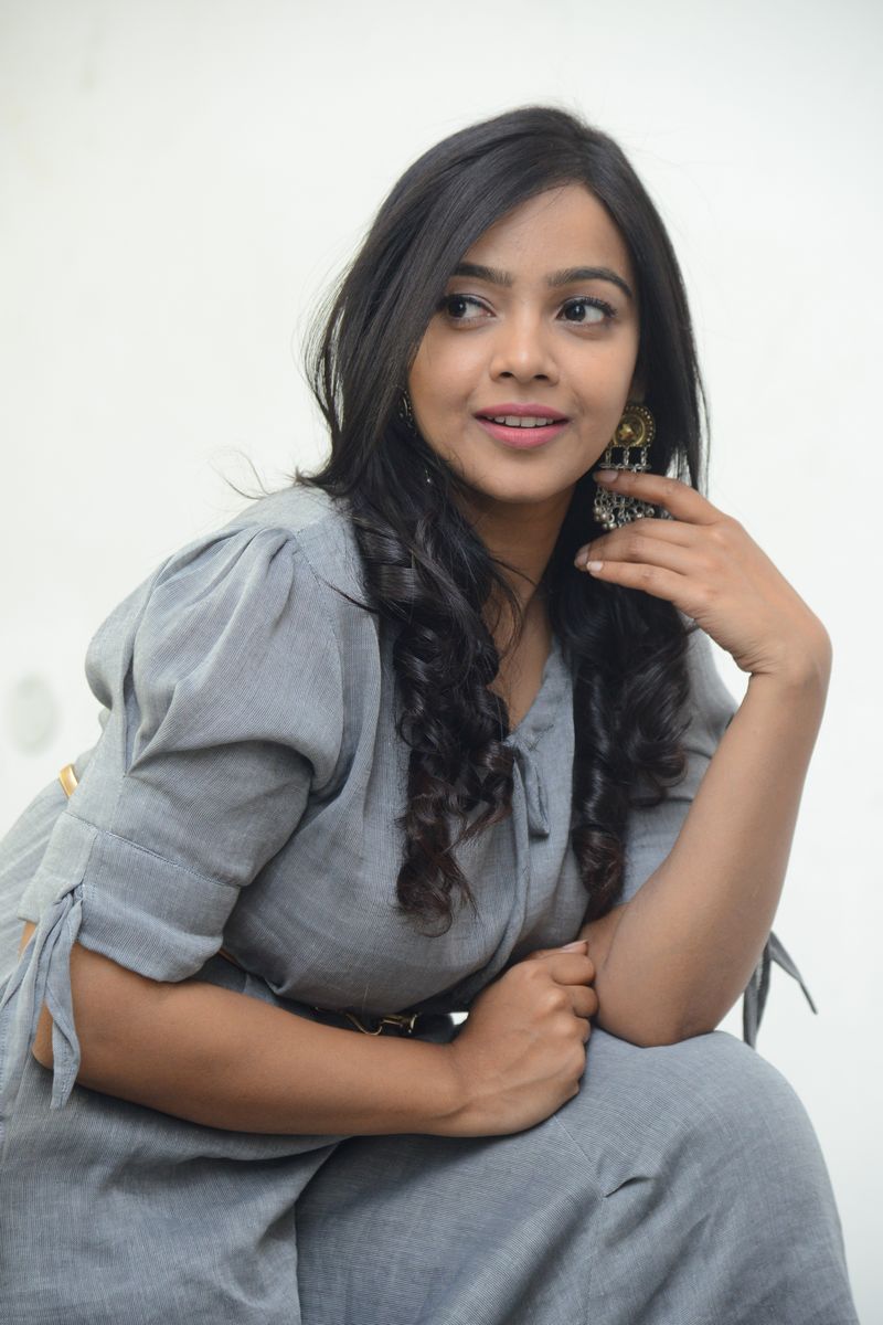 Nitya Shetty stills at O Pitta Katha movie press meet