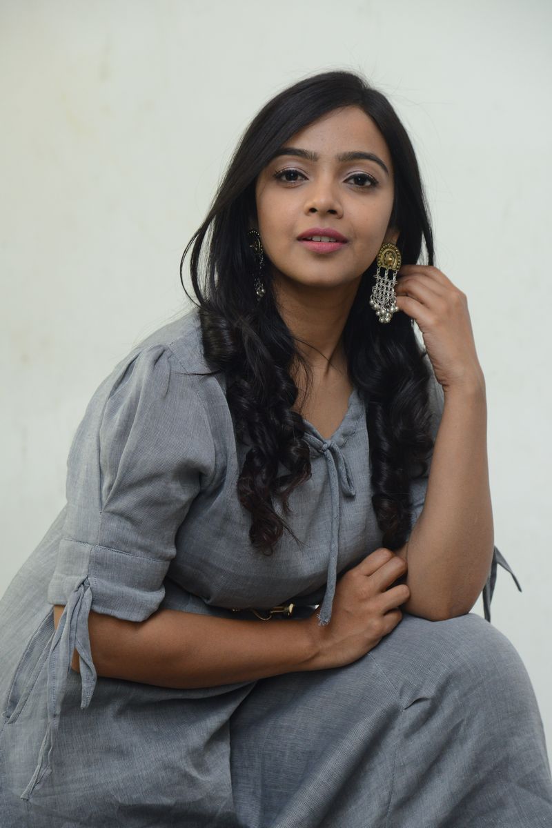 Nitya Shetty stills at O Pitta Katha movie press meet