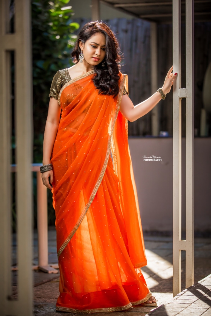 Pallavi Dora saree stills by Sandeep Gudala