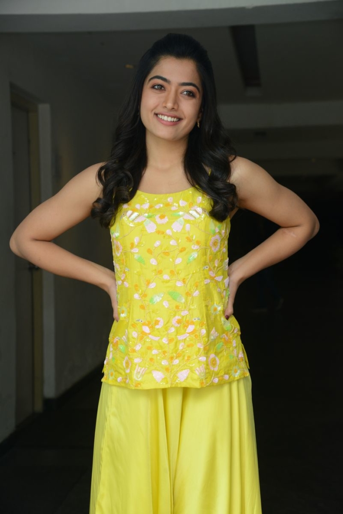 Rashmika Mandanna stills at Bheeshma movie interview