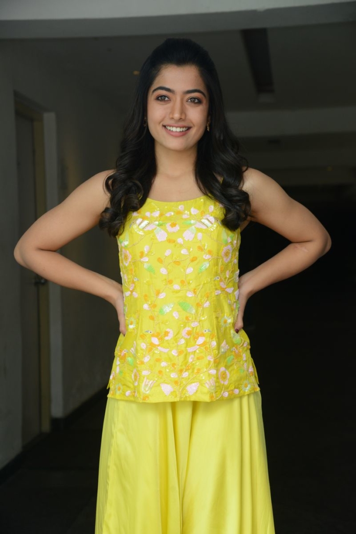 Rashmika Mandanna stills at Bheeshma movie interview