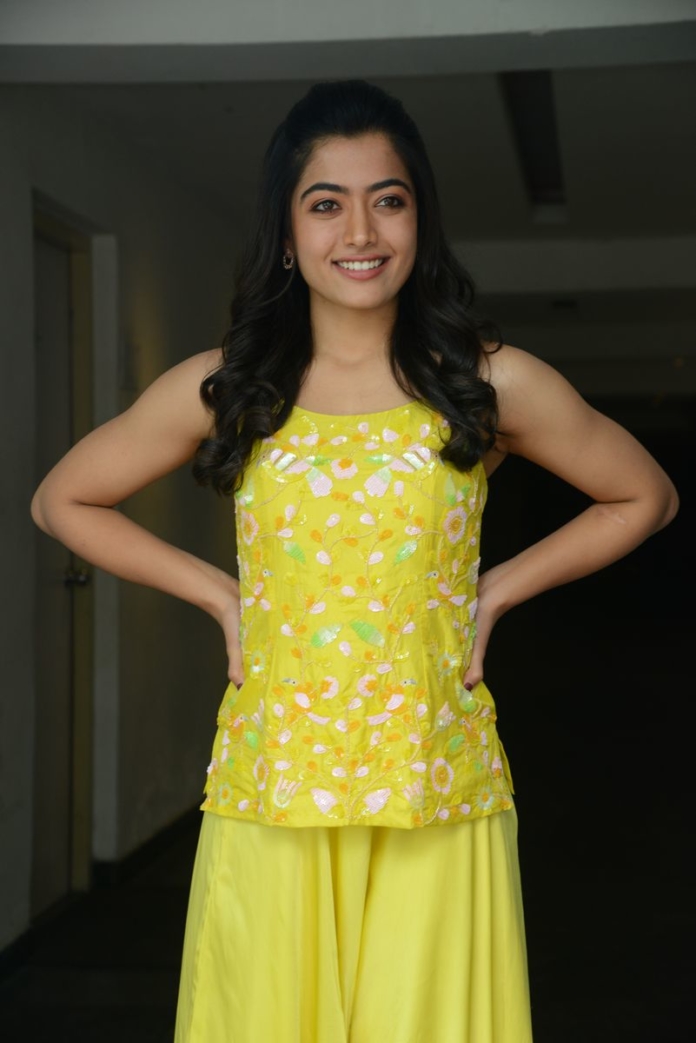 Rashmika Mandanna stills at Bheeshma movie interview