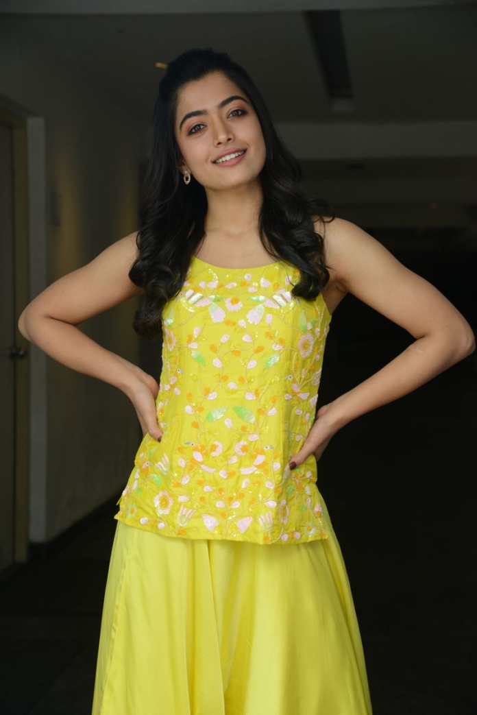 Rashmika Mandanna Stills At Bheeshma Movie Interview