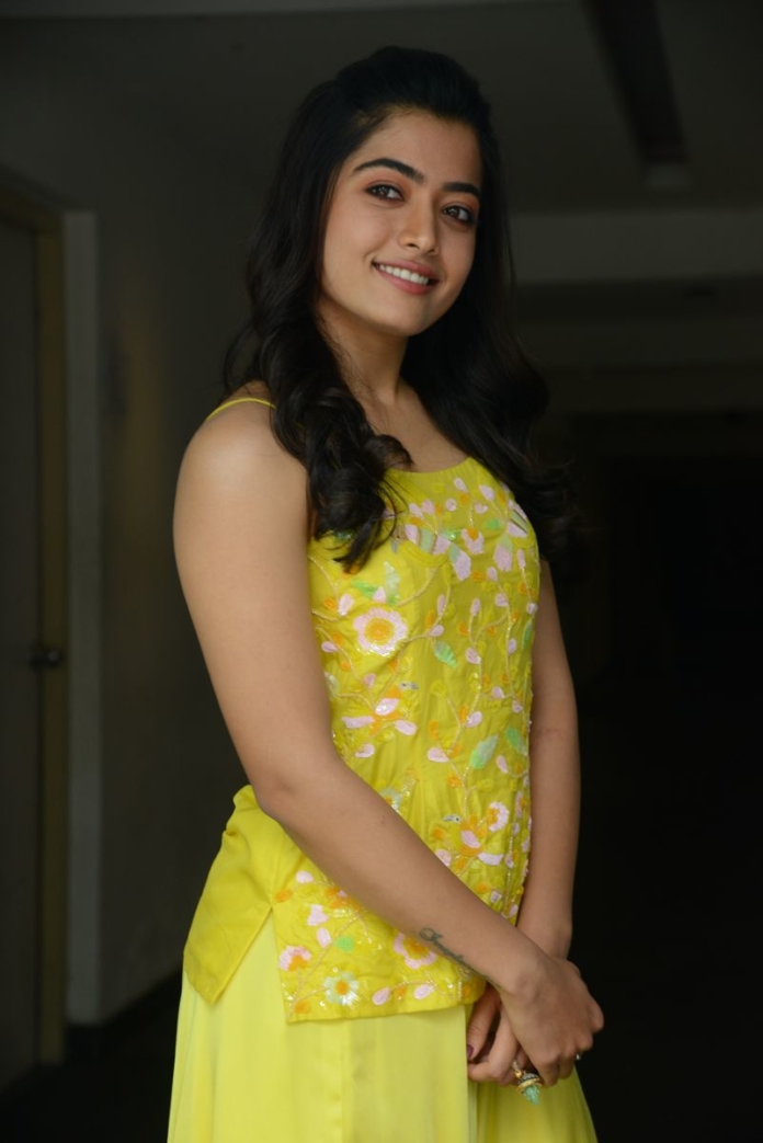 Rashmika Mandanna stills at Bheeshma movie interview