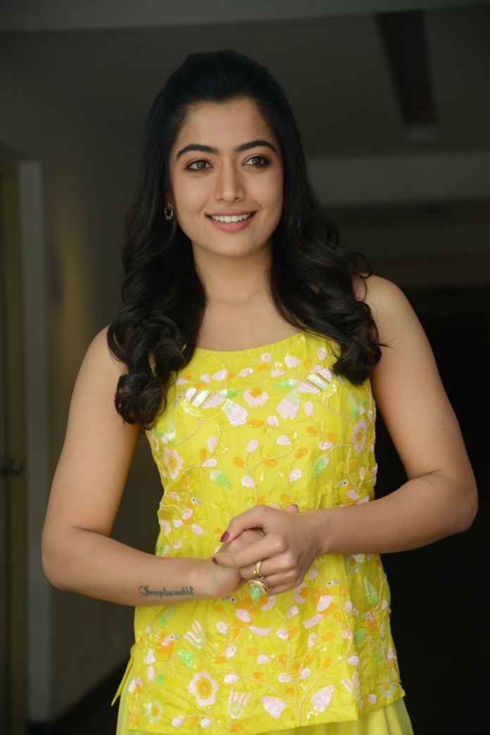 Rashmika Mandanna stills at Bheeshma movie interview