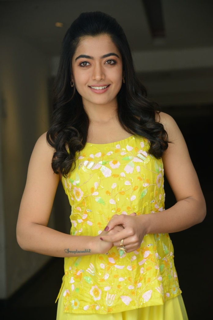 Rashmika Mandanna stills at Bheeshma movie interview