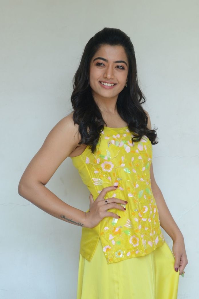 Rashmika Mandanna stills at Bheeshma movie interview