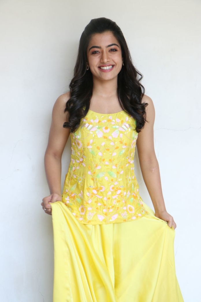 Rashmika Mandanna stills at Bheeshma movie interview