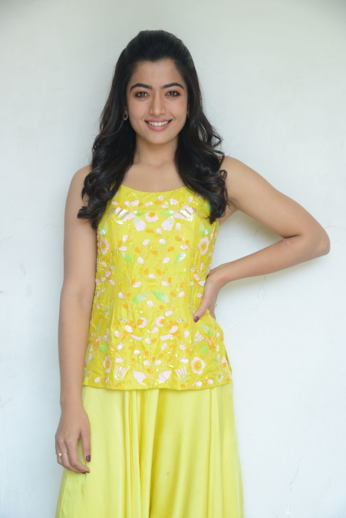 Rashmika Mandanna stills at Bheeshma movie interview