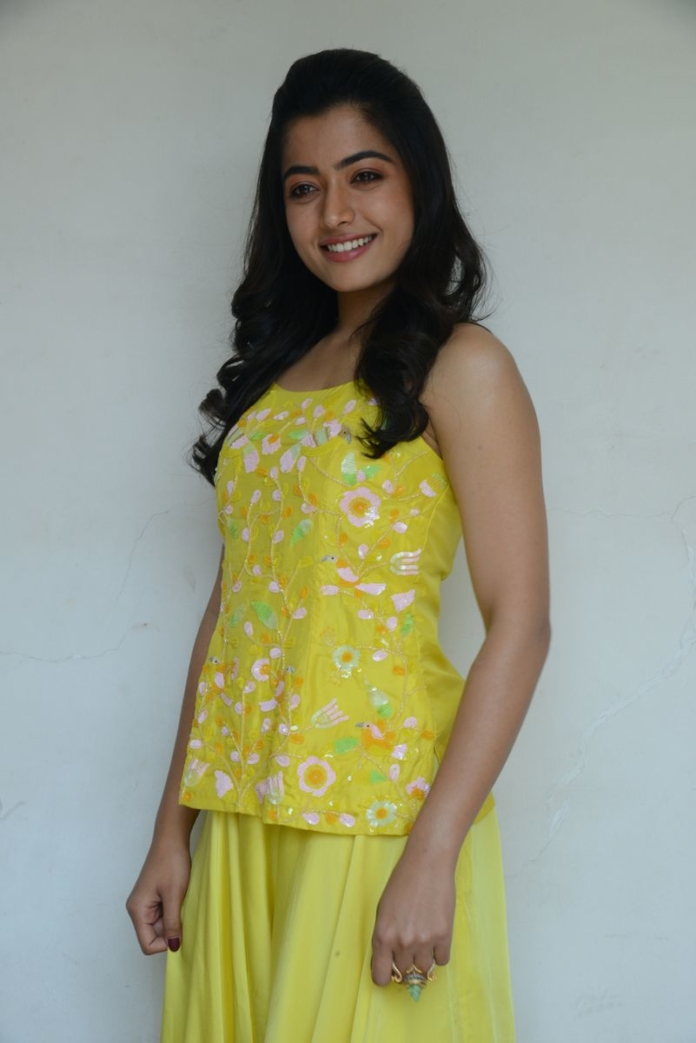 Rashmika Mandanna stills at Bheeshma movie interview