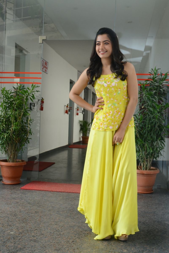 Rashmika Mandanna stills at Bheeshma movie interview