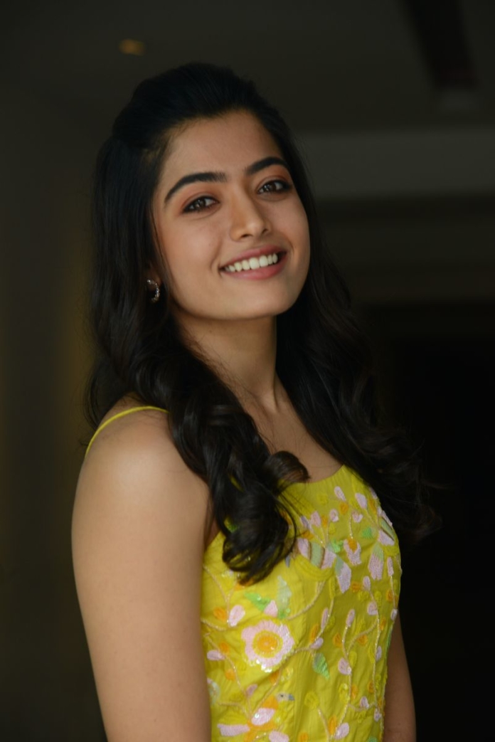 Rashmika Mandanna stills at Bheeshma movie interview