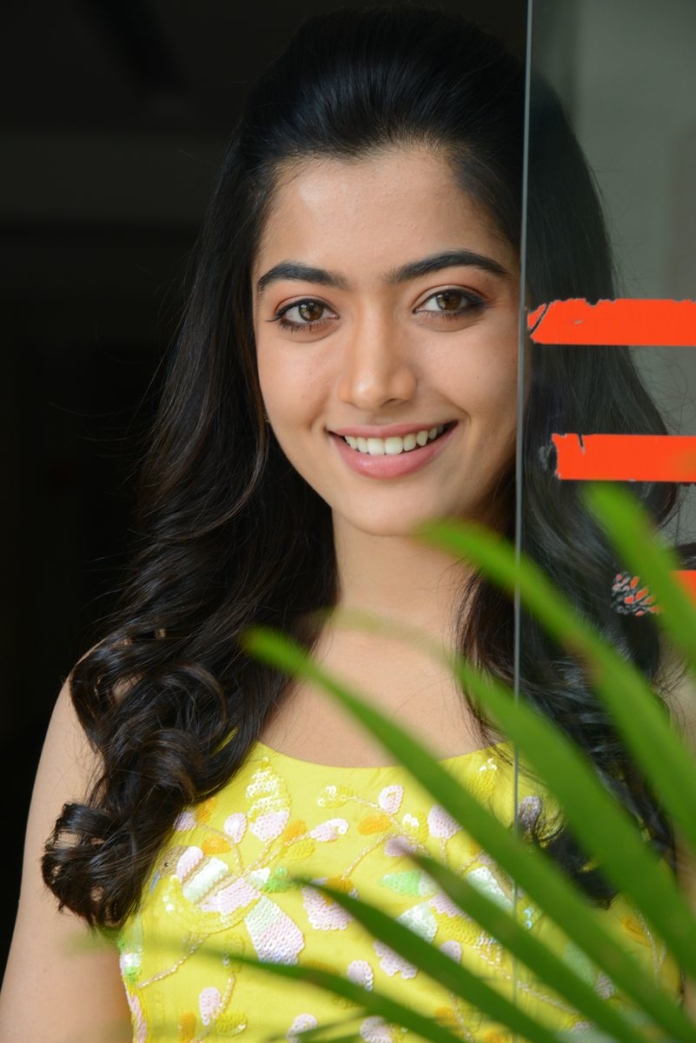 Rashmika Mandanna stills at Bheeshma movie interview