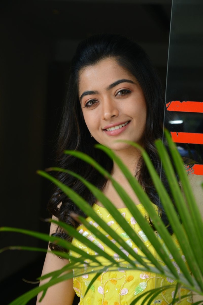 Rashmika Mandanna stills at Bheeshma movie interview