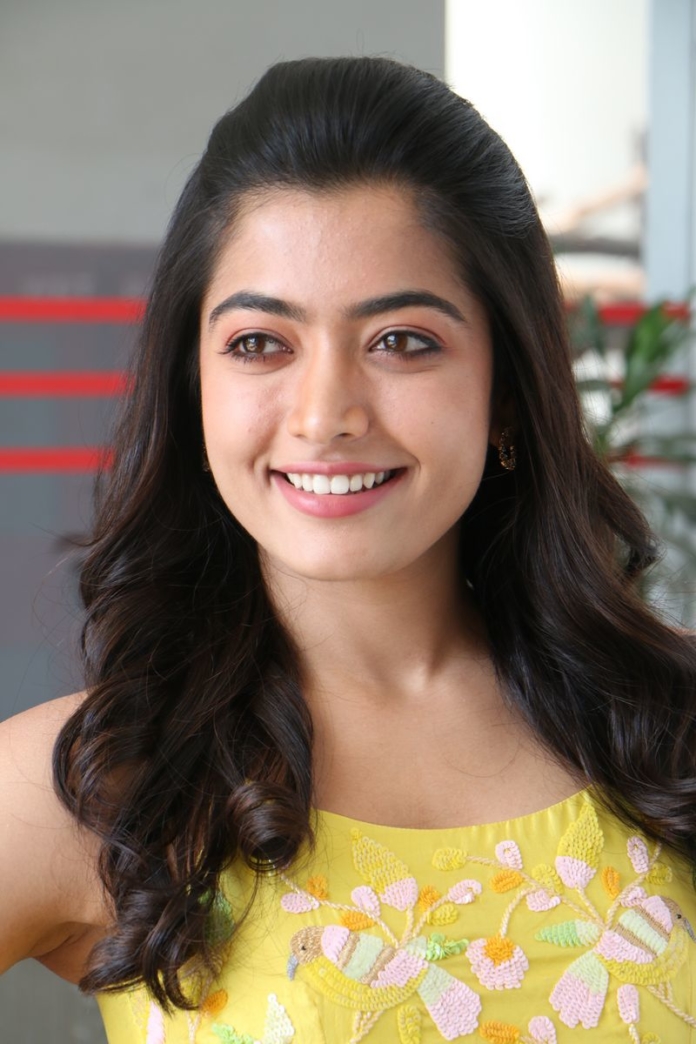 Rashmika Mandanna stills at Bheeshma movie interview