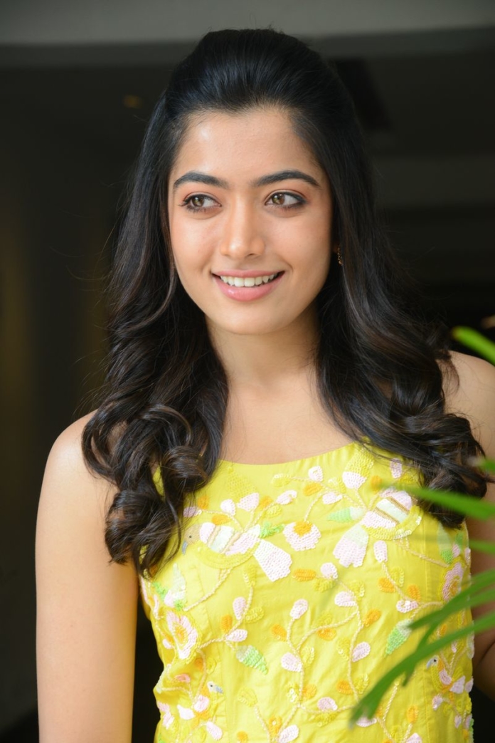 Rashmika Mandanna stills at Bheeshma movie interview