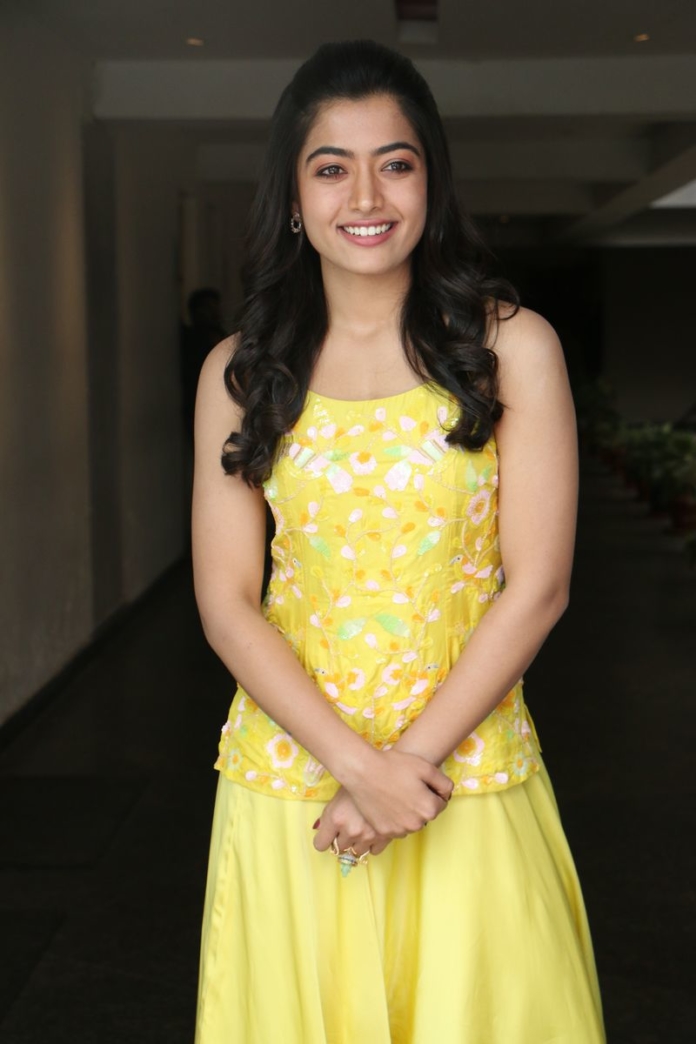 Rashmika Mandanna stills at Bheeshma movie interview