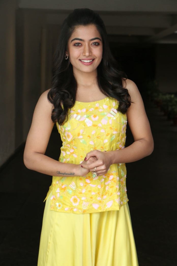 Rashmika Mandanna stills at Bheeshma movie interview