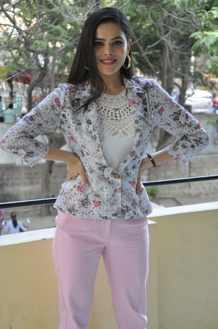 Kriti Garg latest stills at Raahu Movie Success Meet