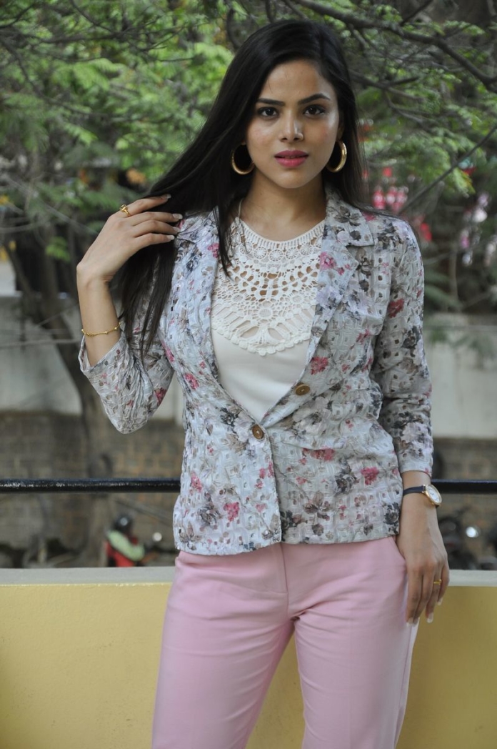 Kriti Garg latest stills at Raahu Movie Success Meet