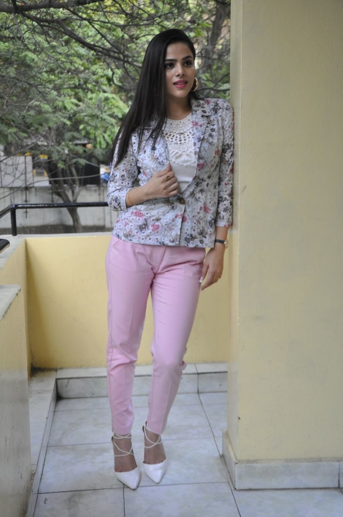 Kriti Garg latest stills at Raahu Movie Success Meet