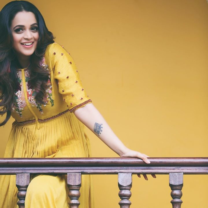 Bhavana beautiful stills in yellow outfit