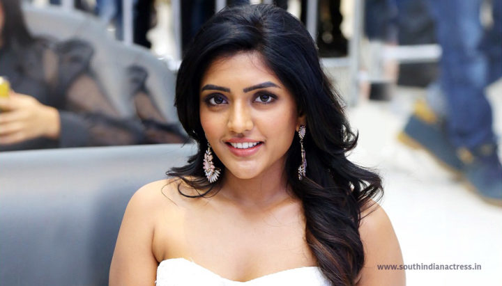 Eesha Rebba in strapless white gown stills at Samsung s20 launch