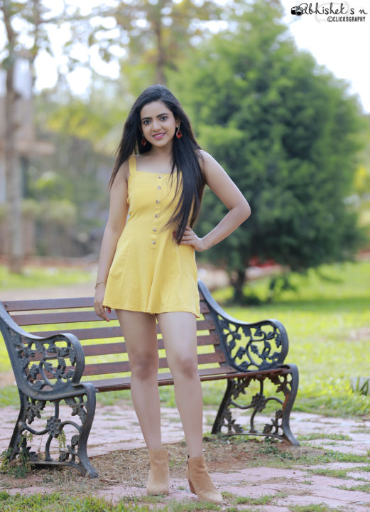 Harshitha Gowda hot photoshoot stills by Abhishek SN