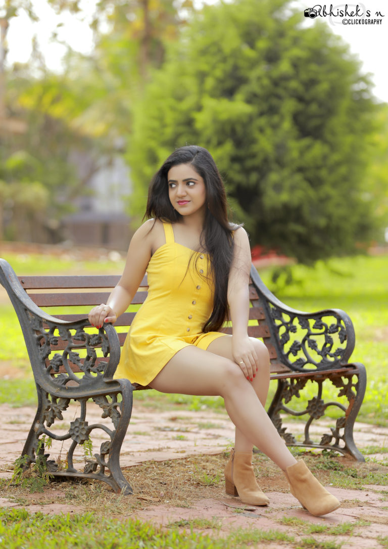 Harshitha Gowda hot photoshoot stills by Abhishek SN