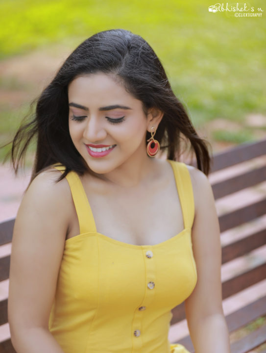 Harshitha Gowda hot photoshoot stills by Abhishek SN