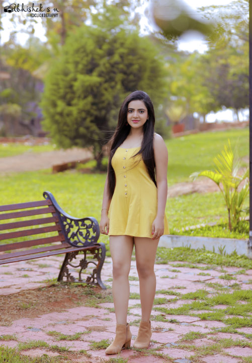 Harshitha Gowda hot photoshoot stills by Abhishek SN